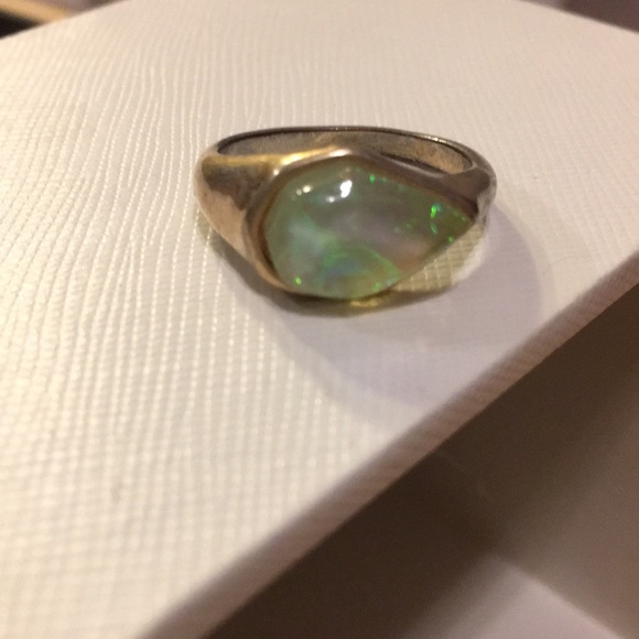 Synthetic opal ring - Picture 4 of 7